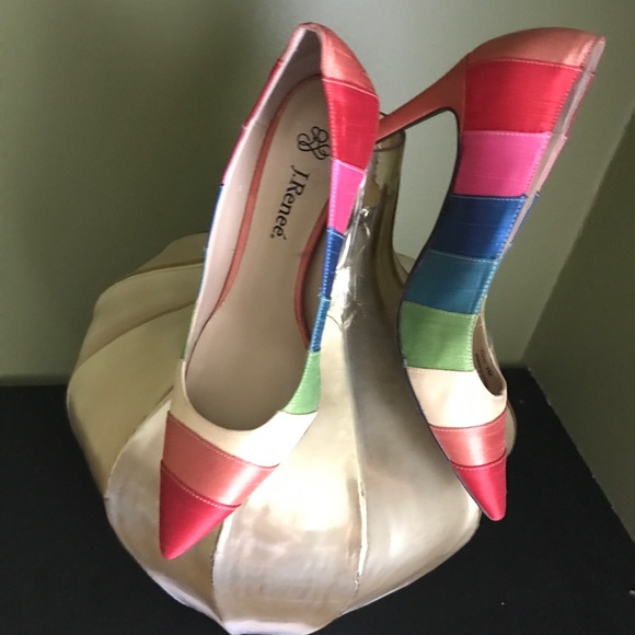 J RENEE Shoes - J RENEE  multi colored fabric shoes